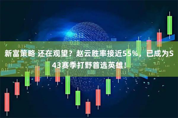新富策略 还在观望？赵云胜率接近55%，已成为S43赛季打野首选英雄！